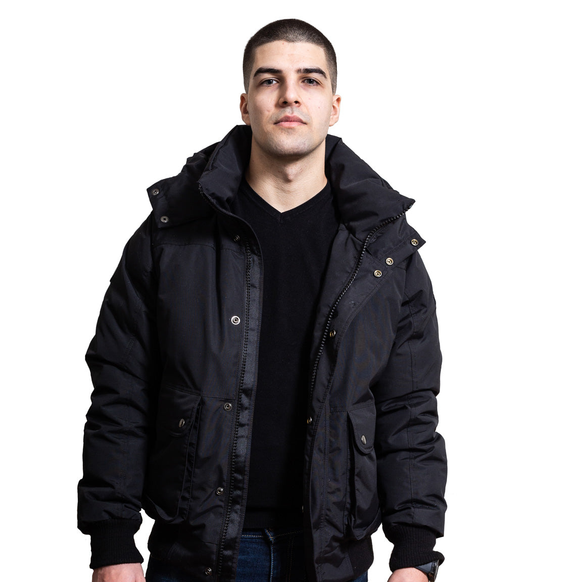 Bomber parka hot sale jacket mens